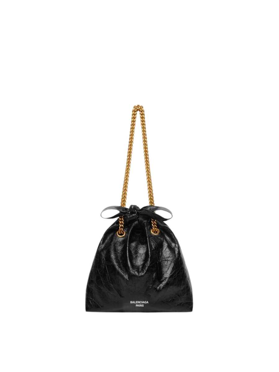 Balenciaga Women's Crush Small Tote Bag in Black