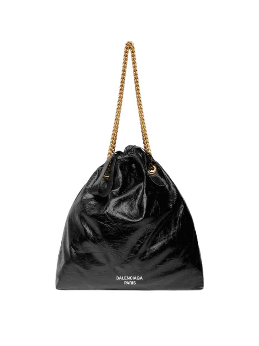 Balenciaga Women's Crush Medium Tote Bag in Black