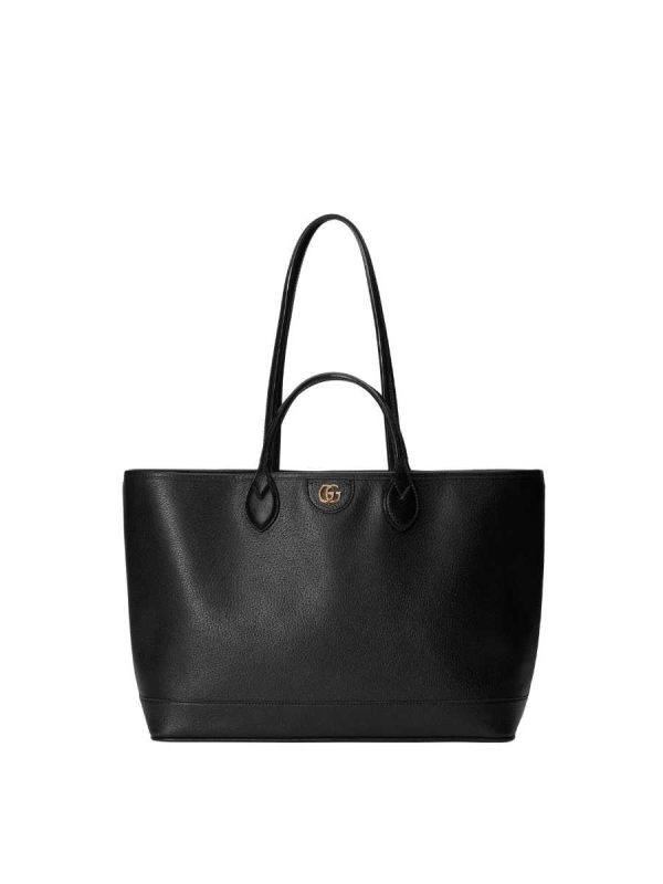 Gucci Ophidia Medium Tote Bag in Black Leather