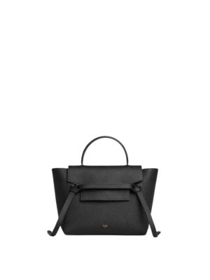 Celine Micro Belt Bag in Grained Calfskin Black