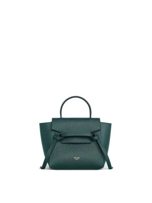 Celine Micro Belt Bag in Grained Calfskin Amazone