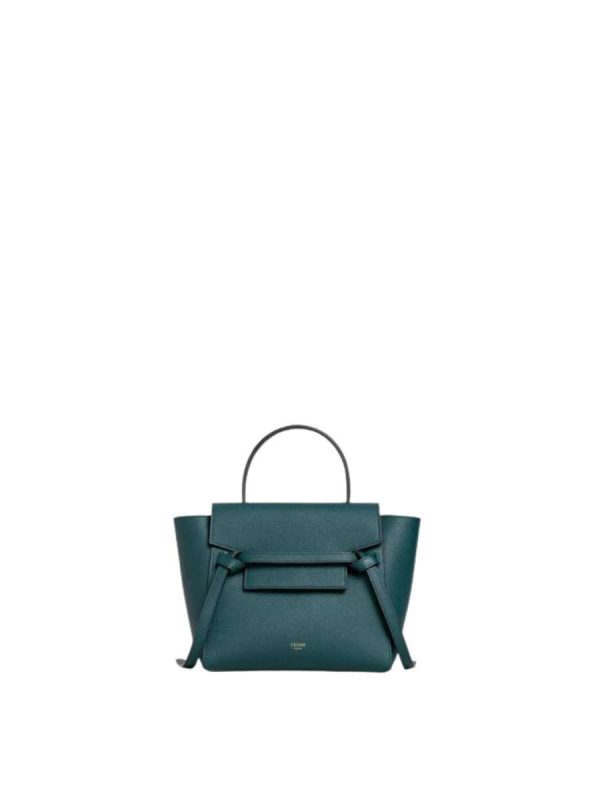 Celine Nano Belt Bag in Grained Calfskin Amazone