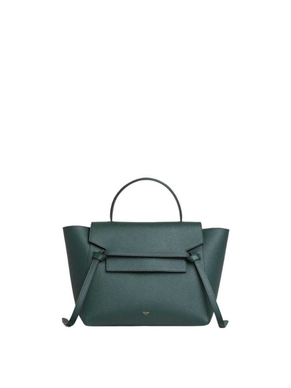 Celine Mini Belt Bag in Grained Calfskin Amazone