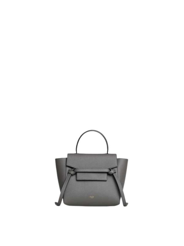 Celine Nano Belt Bag in Grained Calfskin Grey