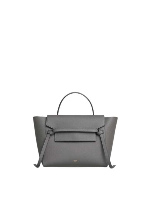 Celine Mini Belt Bag in Grained Calfskin Grey