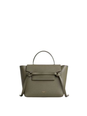 Celine Mini Belt Bag in Grained Calfskin Army Green