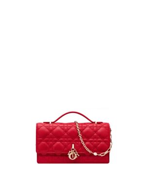 Dior Miss Dior Mini Bag Scarlet Red Cannage Lambskin