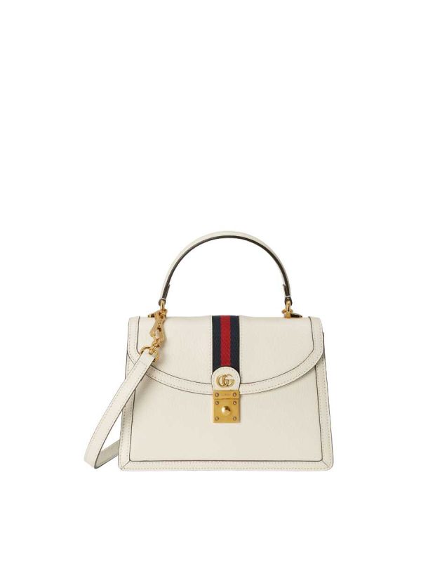 Gucci Ophidia Small Handle Bag White