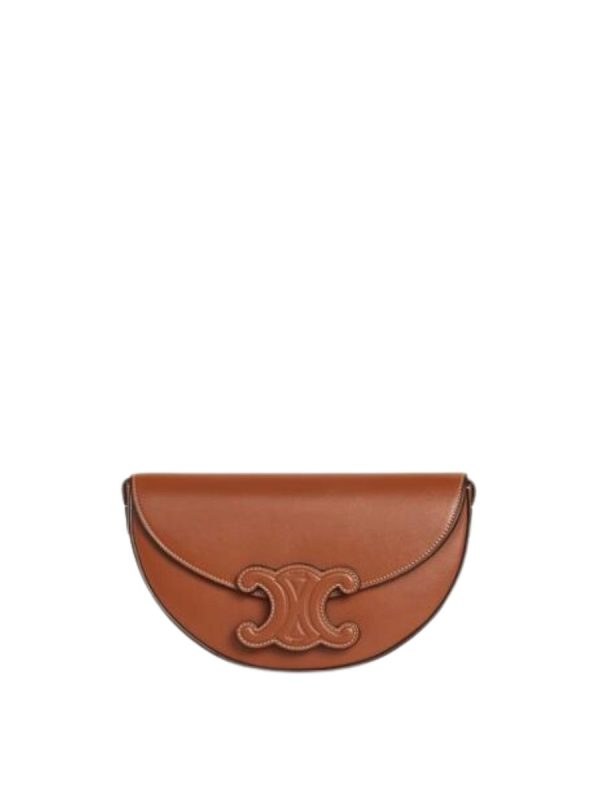 Celine Besace Cuir Triomphe in Smooth Calfskin Tan