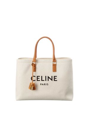 Celine Casual Style A4 Canvas & Leather Totebag