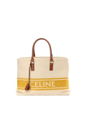 Celine Plein Soleil Square Cabas Bag Yellow