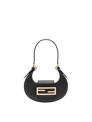 Fendi Cookie Black Leather Mini Bag