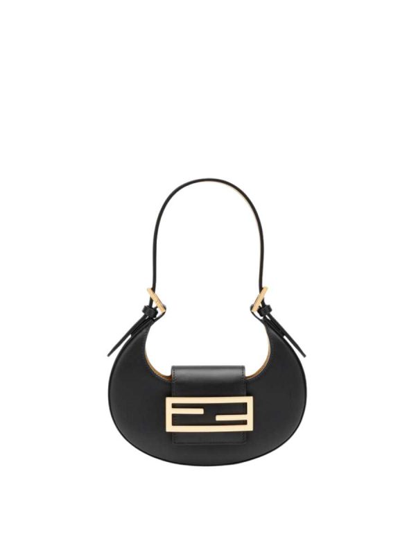 Fendi Cookie Black Leather Mini Bag