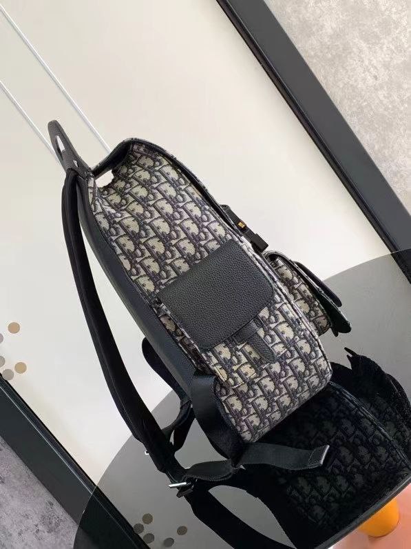 Dior Maxi Gallop Backpack Beige and Black Dior Oblique Jacquard and ...