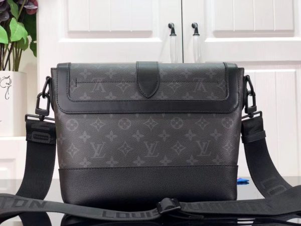 M45911 Louis Vuitton Saumur Messenger Monogram Eclipse Canvas - Image 3