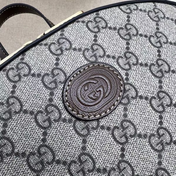 Gucci Backpack with Interlocking G in Beige GG Canvas - Image 7