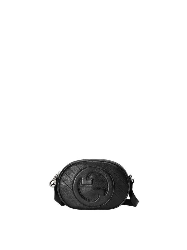 Gucci Blondie Mini Shoulder Bag in Black Leather