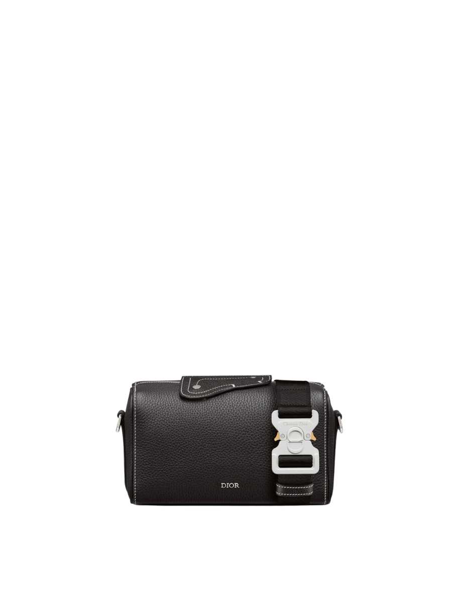 Dior Lingot 22 Bag in Black Grained Calfskin