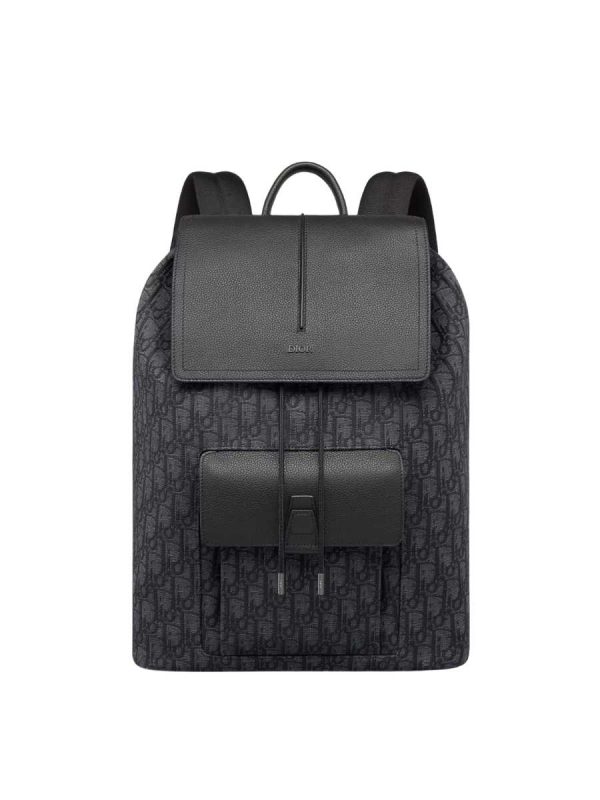 Dior Motion Backpack in Black Dior Oblique Jacquard