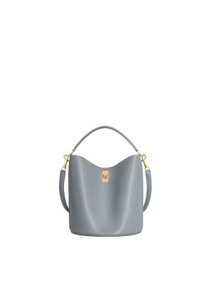 Celine Bucket 16 Bag in Smooth Calfskin Blue Grey