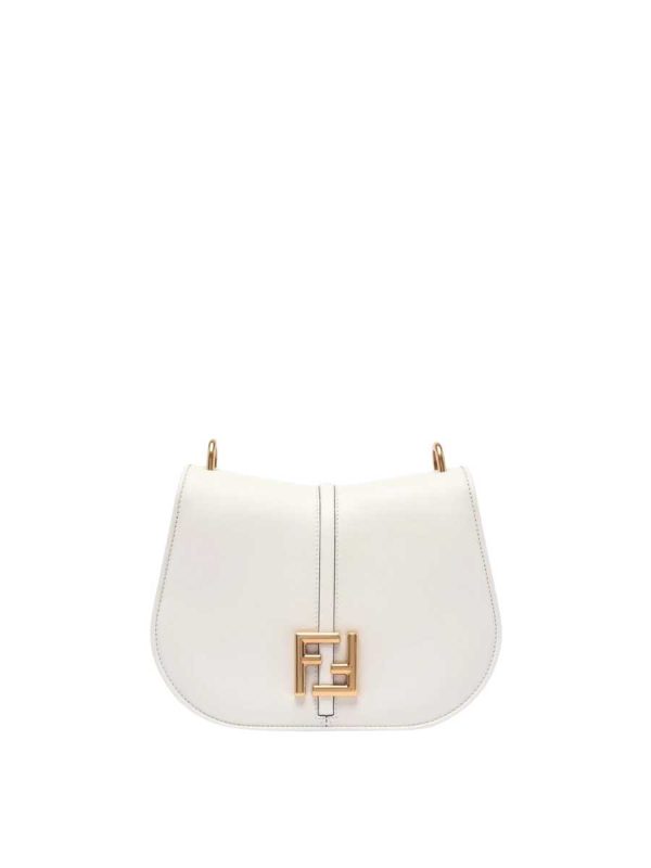 Fendi C’mon Medium White Leather