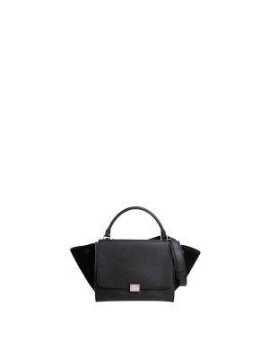 Celine Trapeze Medium Black Satchel Bag