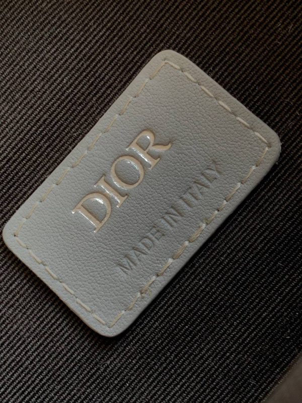 Dior Hit The Road Vertical Pouch in Gray CD Diamond Canvas - Image 10