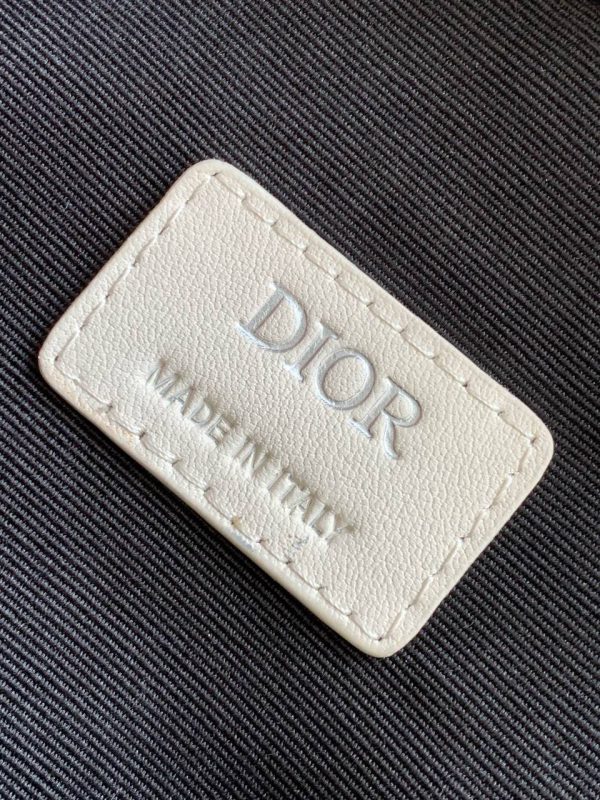 Dior Hit The Road Vertical Pouch in Light Beige CD Diamond Canvas - Image 10