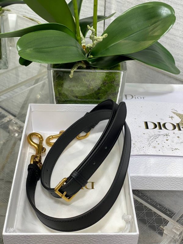 Dior Micro Saddle Bag in Black Goatskin - Image 10