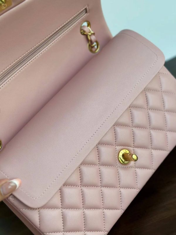 [TOP TIER] Chanel Classic Flap Bag Medium in Light Pink Caviar Skin Gold Hardware - Image 7