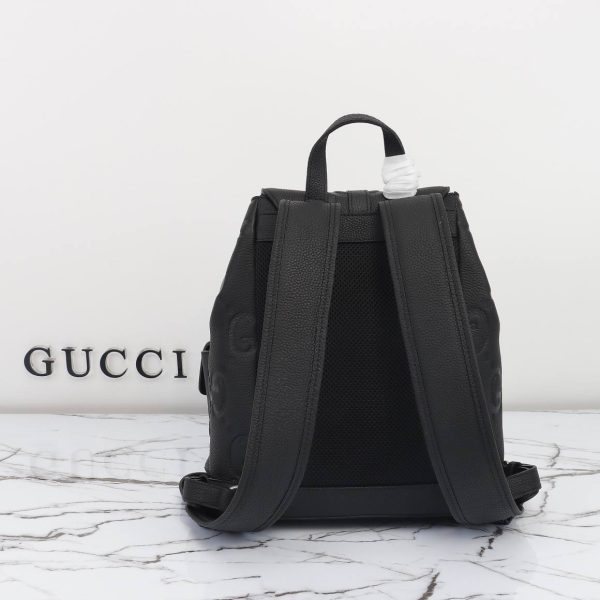 Gucci Jumpo GG Small Backpack in Black Leather - Image 4