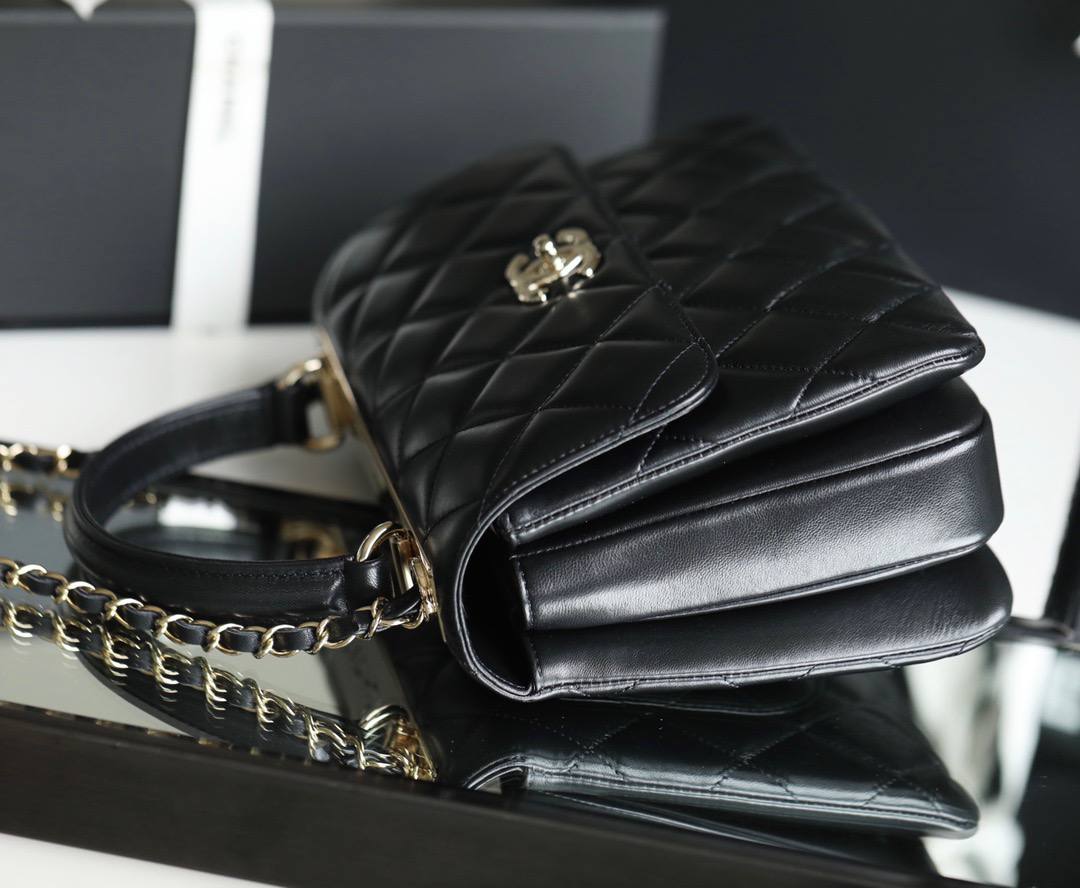 [TOP TIER] Chanel Trendy CC Medium in Black Lambskin – GSM LUXURY