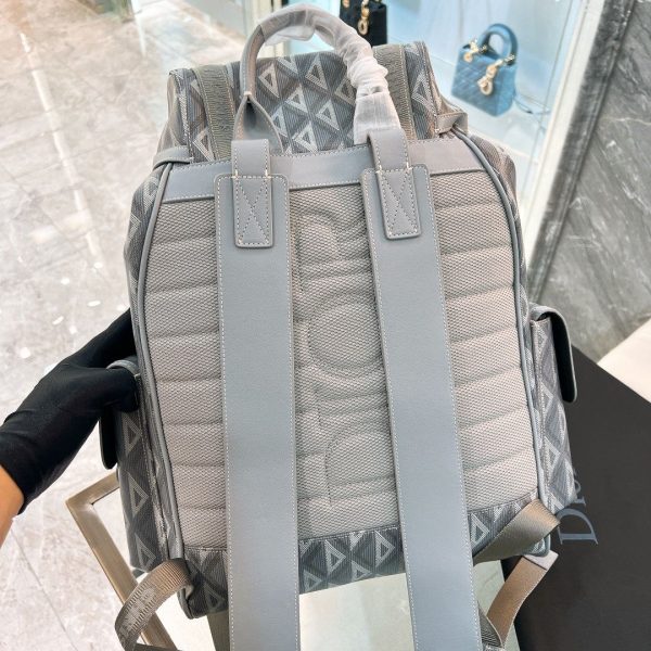 Dior Hit The Road Backpack in Gray CD Diamond Canvas - Image 9