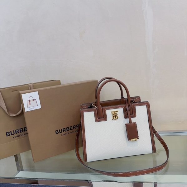 Burberry Mini Frances Bag in Natural/ Malt Brown - Image 3