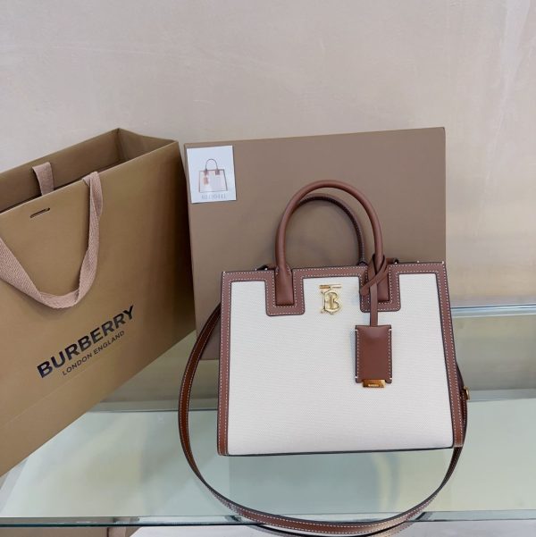 Burberry Mini Frances Bag in Natural/ Malt Brown - Image 10