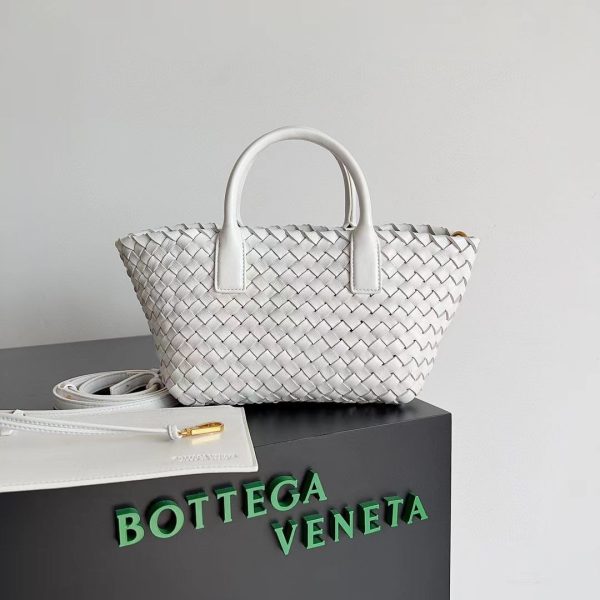 Bottega Veneta Mini Cabat in White - Image 2