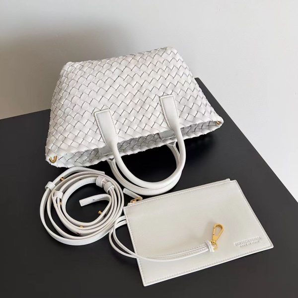 Bottega Veneta Mini Cabat in White - Image 4