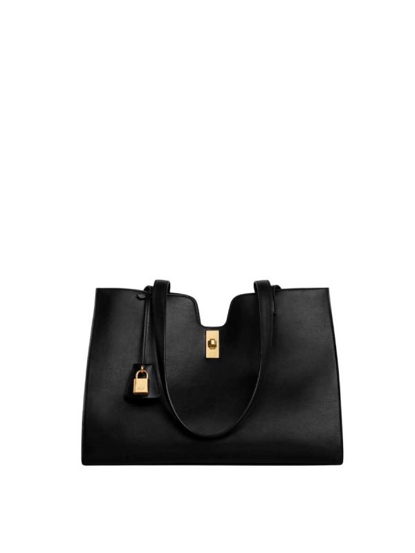 Celine Cabas 16 in Smooth Calfskin Black