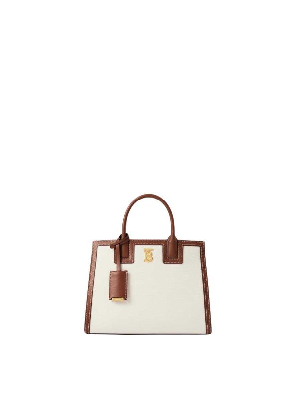 Burberry Mini Frances Bag in Natural/ Malt Brown