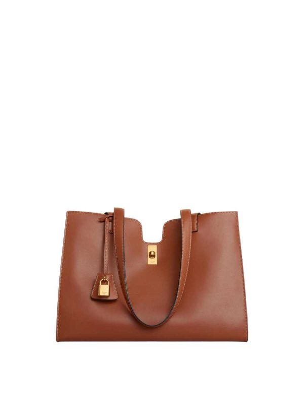 Celine Cabas 16 in Smooth Calfskin Tan