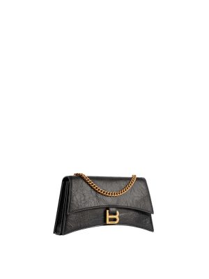 Balenciaga Women's Crush Small Chain Bag in Black