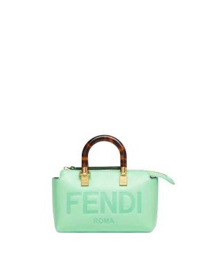 Fendi By The Way Mini Green Leather Small Boston Bag