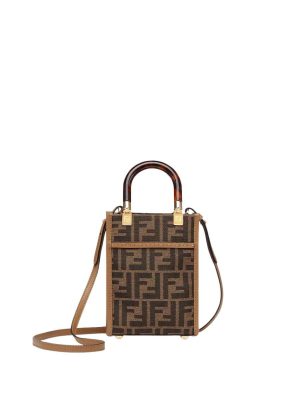 Fendi Sunshine FF Fabric Mini Tote Bag