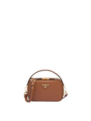 Prada Odette Leather Mini-Bag in Cognac