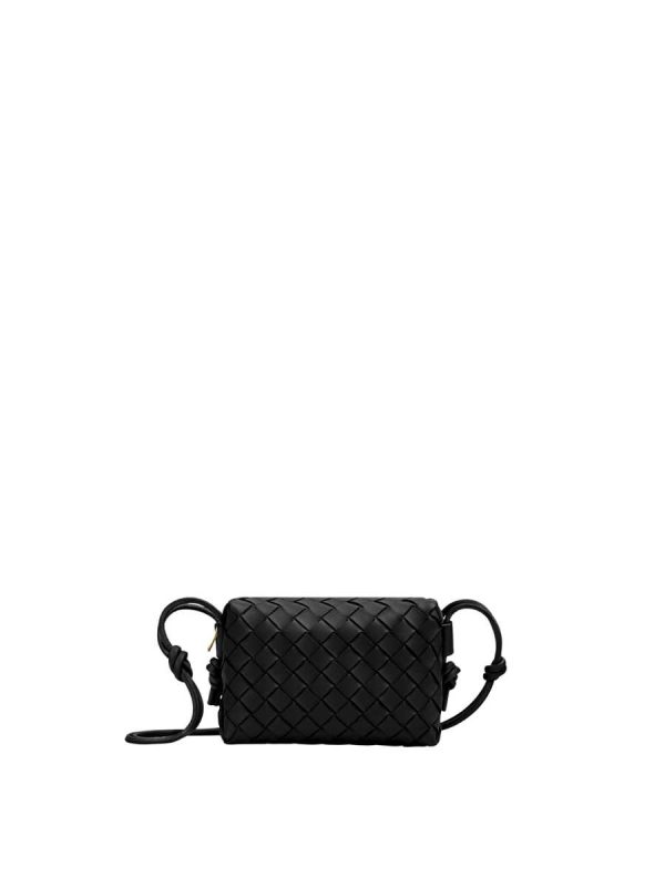 Bottega Veneta Mini Loop Camera Bag in Black