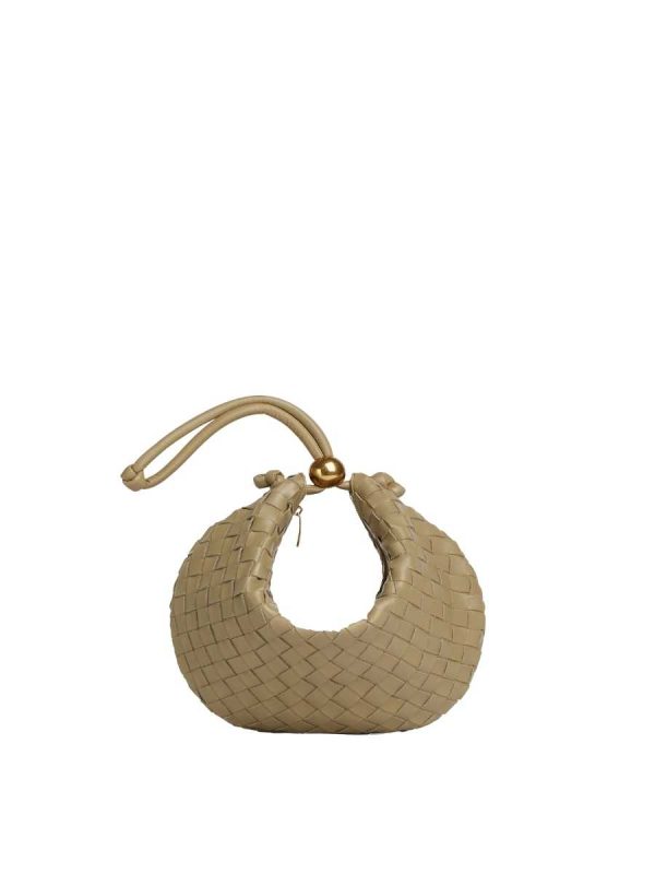 Bottega Veneta Medium Turn Pouch in Travertine