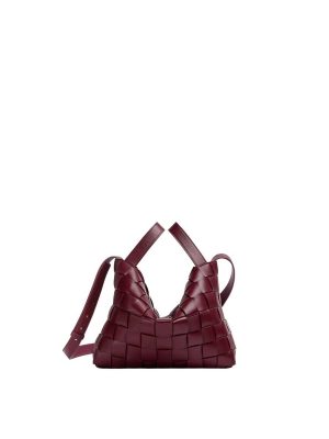 Bottega Veneta Cassette Bowling Bag in Barolo