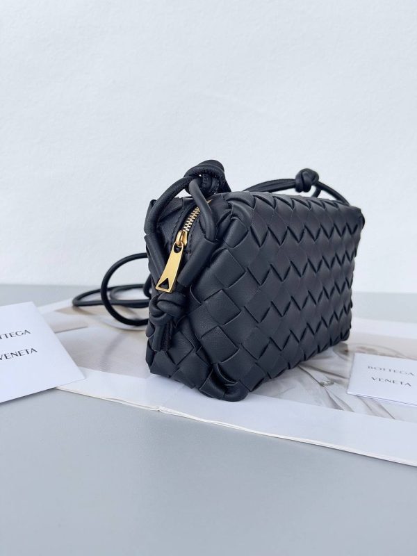 Bottega Veneta Mini Loop Camera Bag in Black - Image 3