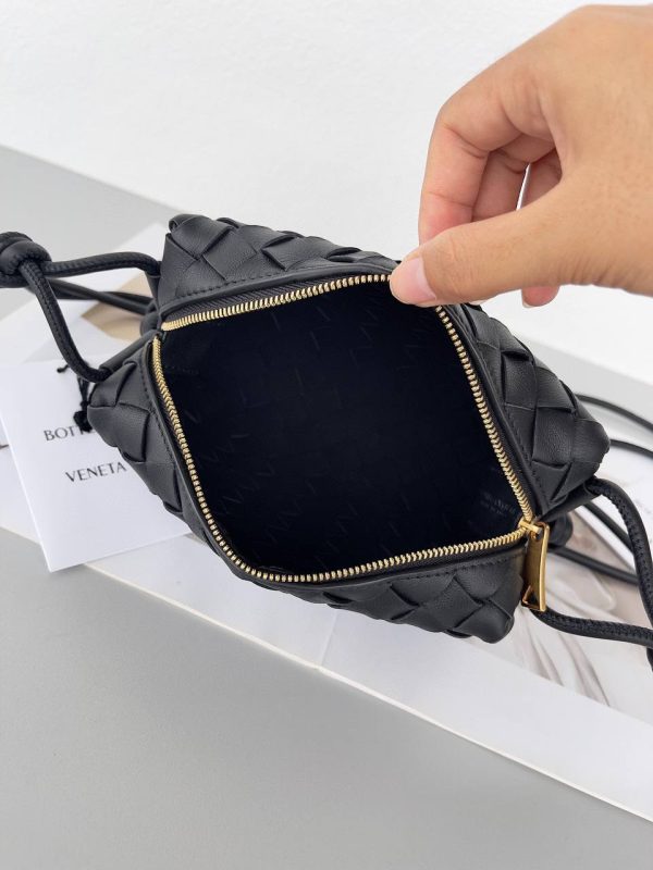 Bottega Veneta Mini Loop Camera Bag in Black - Image 7