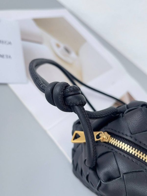 Bottega Veneta Mini Loop Camera Bag in Black - Image 9